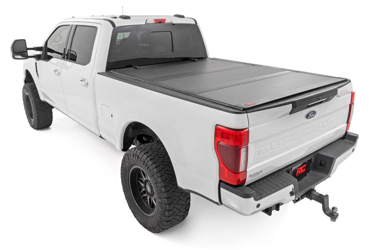 Hard Tri-Fold Flip Up Bed Cover | 6&#39;10&quot; Bed | Ford F-250/F-350 Super Duty (17-24)