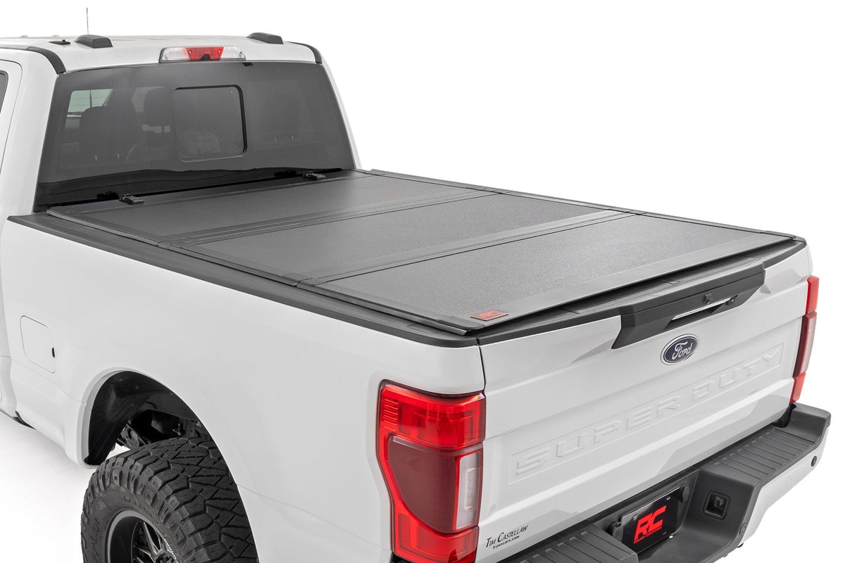 Hard Tri-Fold Flip Up Bed Cover | 6&#39;10&quot; Bed | Ford F-250/F-350 Super Duty (17-24)