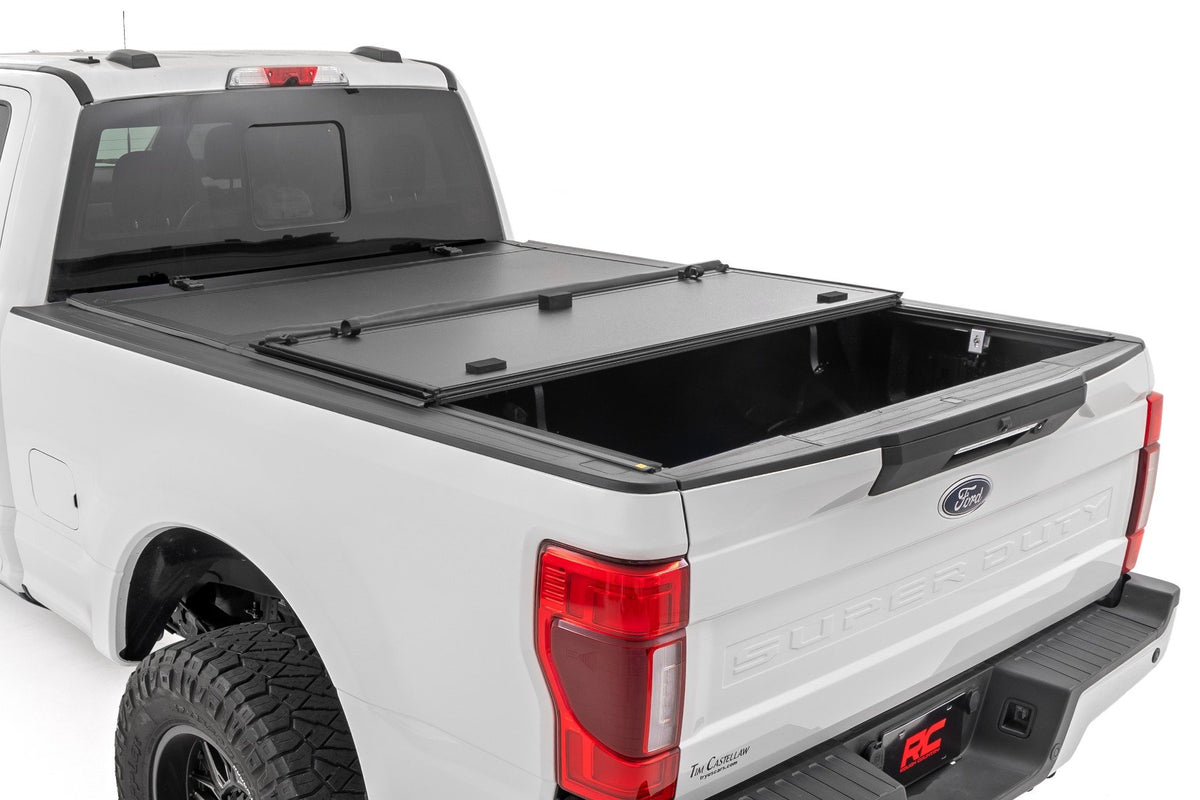 Hard Tri-Fold Flip Up Bed Cover | 6&#39;10&quot; Bed | Ford F-250/F-350 Super Duty (17-24)