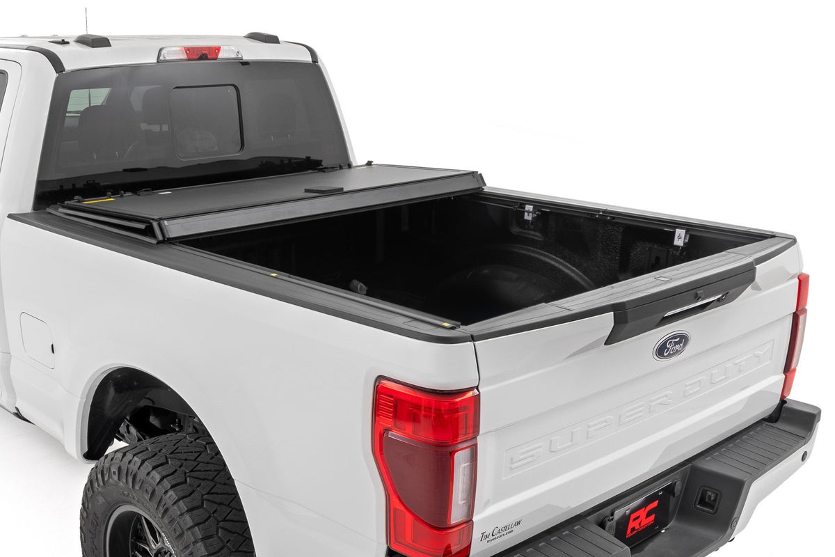 Hard Tri-Fold Flip Up Bed Cover | 6&#39;10&quot; Bed | Ford F-250/F-350 Super Duty (17-24)