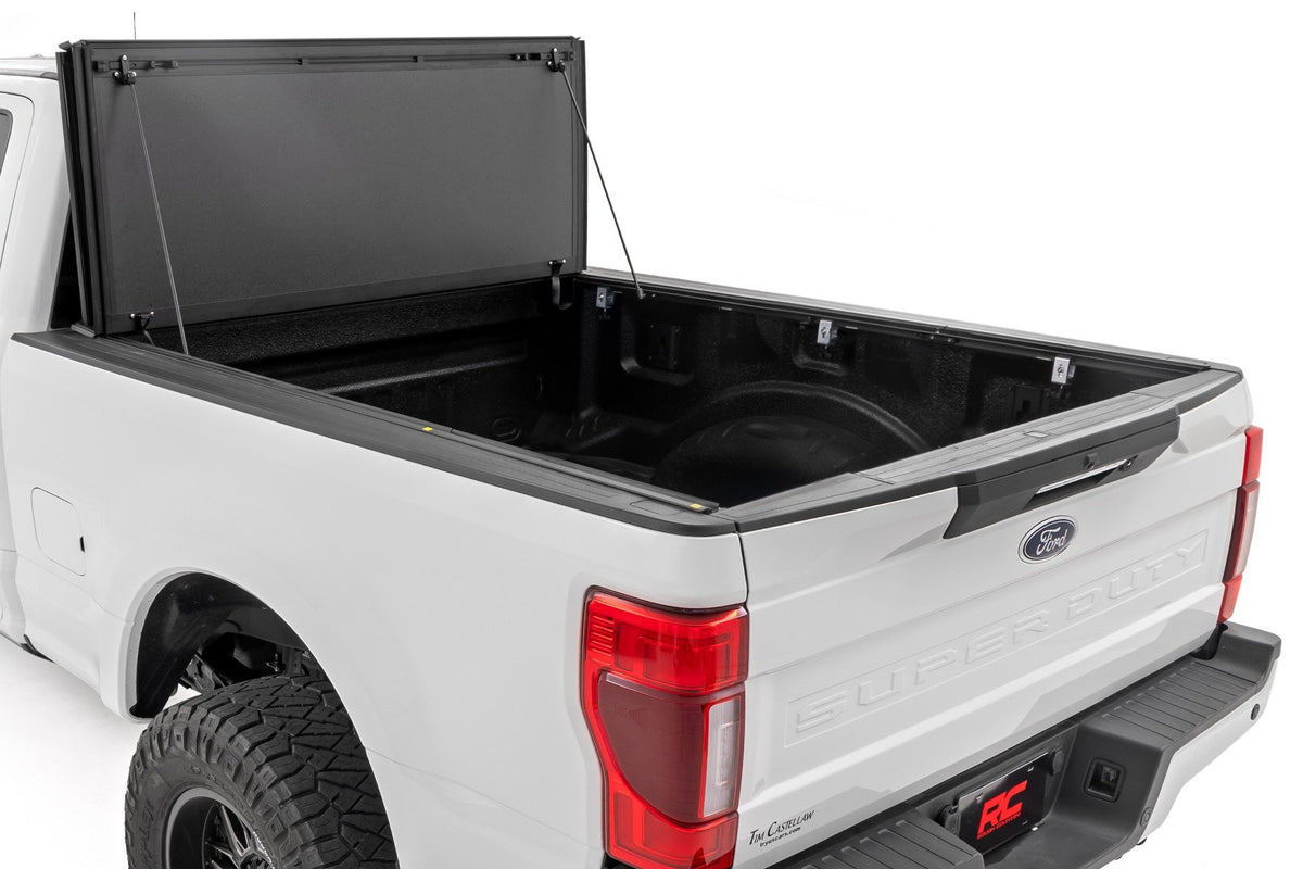 Hard Tri-Fold Flip Up Bed Cover | 6&#39;10&quot; Bed | Ford F-250/F-350 Super Duty (17-24)