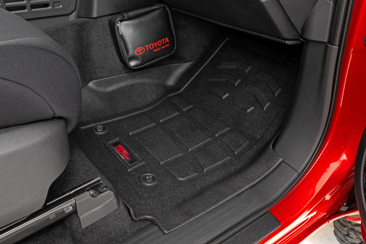 Sure-Fit Floor Mats | Front &amp; Rear | Crew | Toyota Tacoma 2WD/4WD (2024)