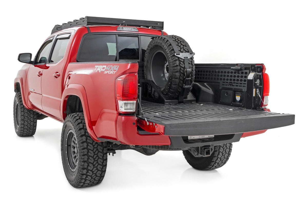 Bed Mount Spare Tire Carrier | Universal | Multiple Makes &amp; Models (Chevy/Dodge/Ford/GMC/Ram)