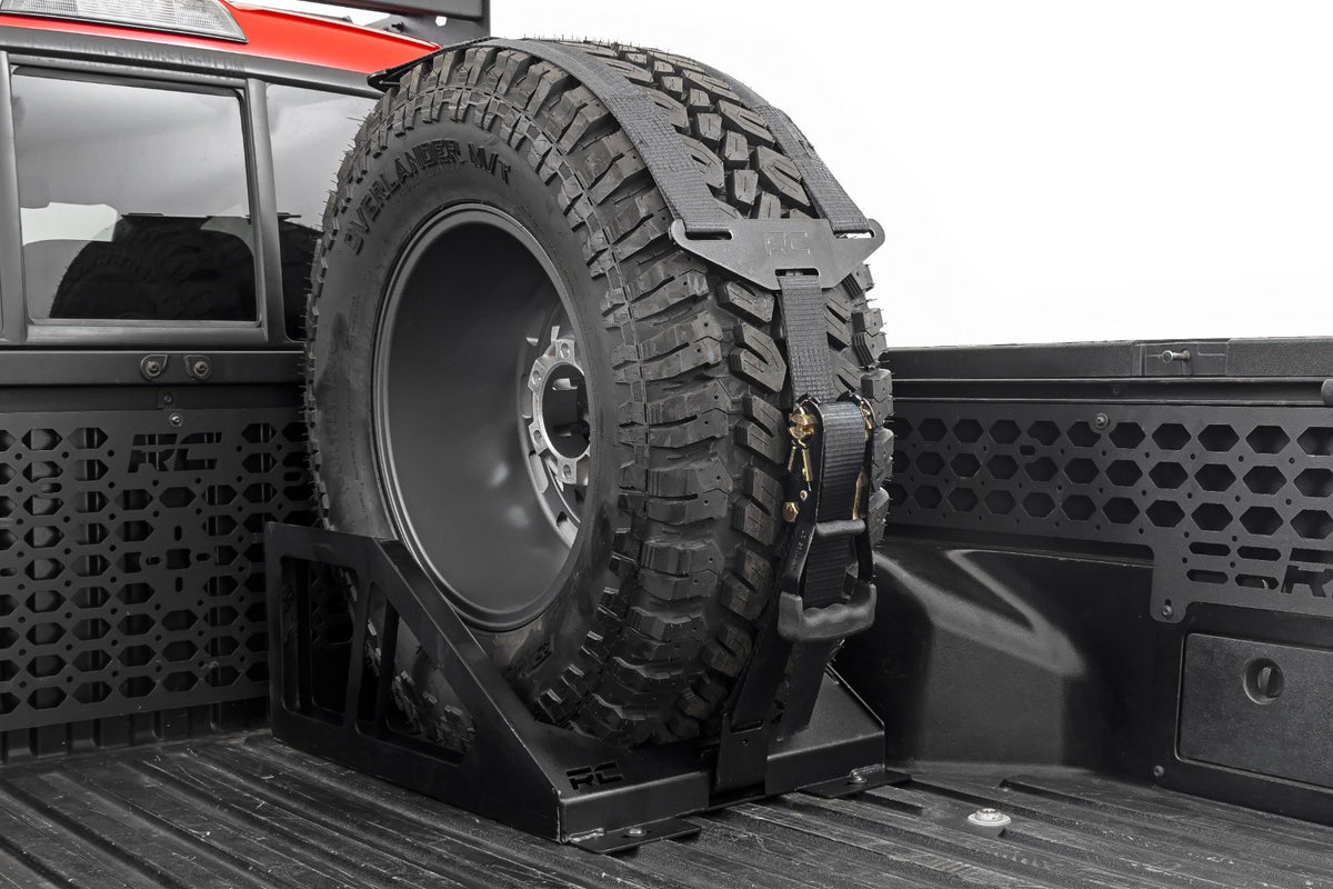 Bed Mount Spare Tire Carrier | Universal | Multiple Makes &amp; Models (Chevy/Dodge/Ford/GMC/Ram)