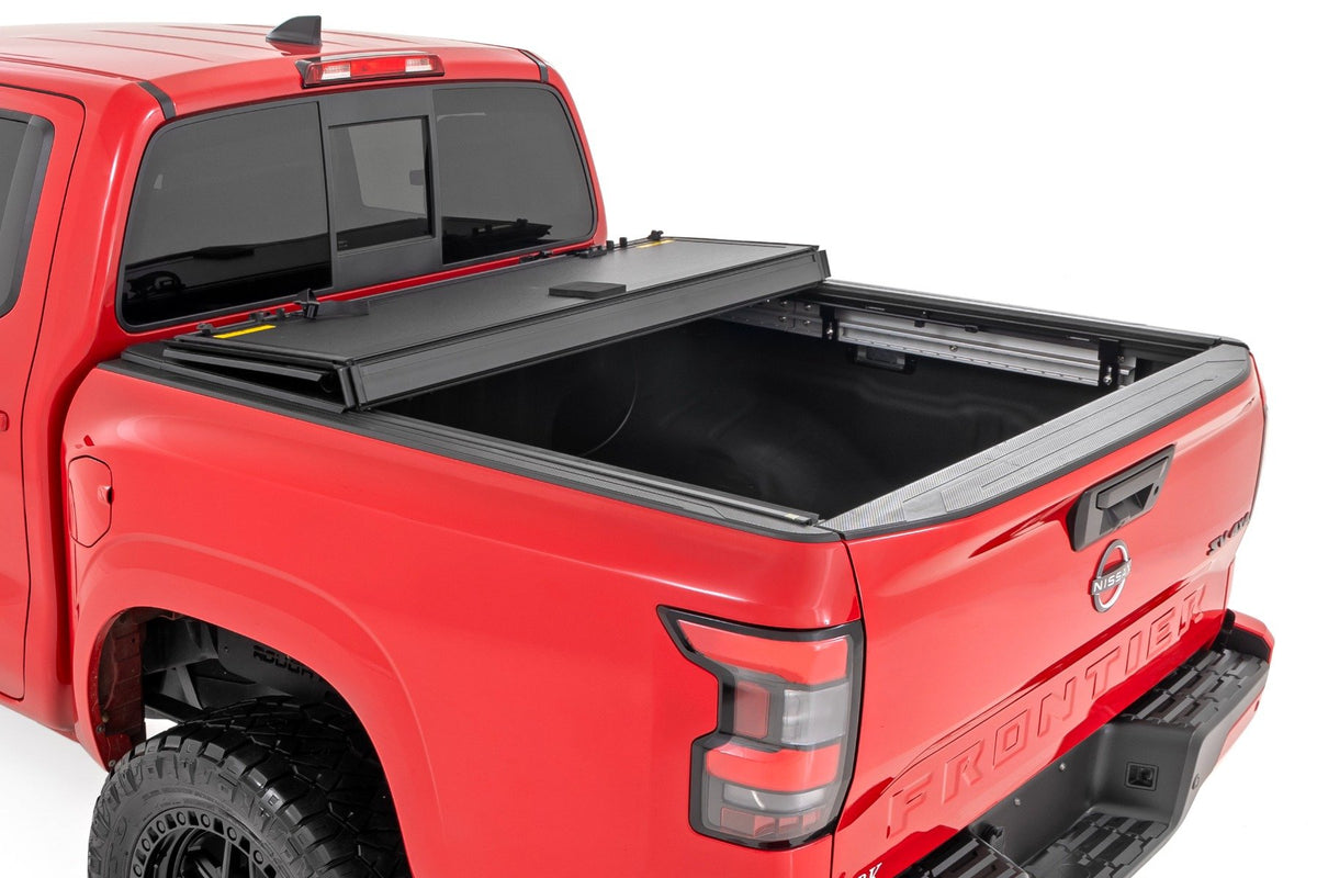 Hard Tri-Fold Flip Up Bed Cover | 5&#39; Bed | Nissan Frontier 2WD/4WD (22-24)