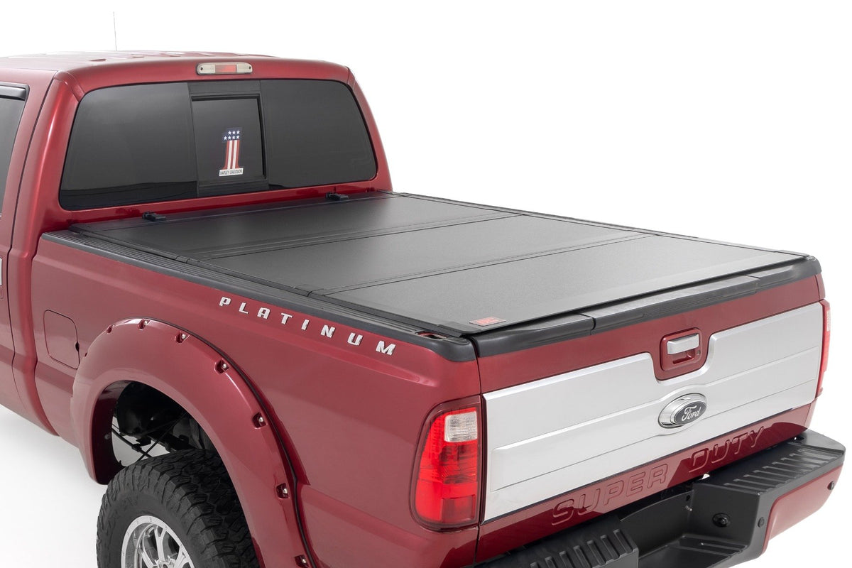 Hard Tri-Fold Flip Up Bed Cover | 6&#39;10&quot; Bed | Ford F-250/F-350 Super Duty (99-16)