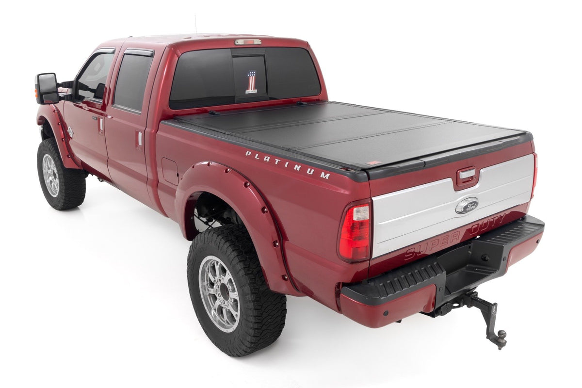 Hard Tri-Fold Flip Up Bed Cover | 6&#39;10&quot; Bed | Ford F-250/F-350 Super Duty (99-16)