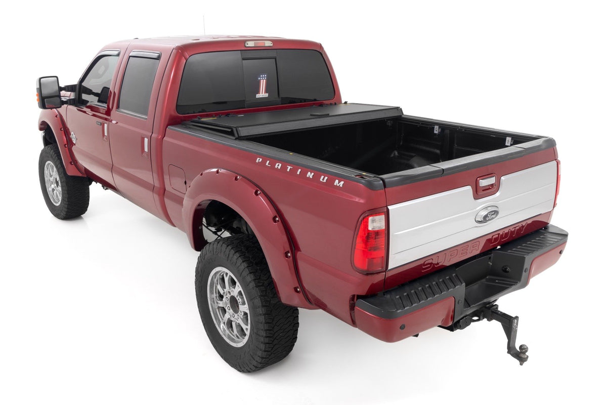 Hard Tri-Fold Flip Up Bed Cover | 6&#39;10&quot; Bed | Ford F-250/F-350 Super Duty (99-16)