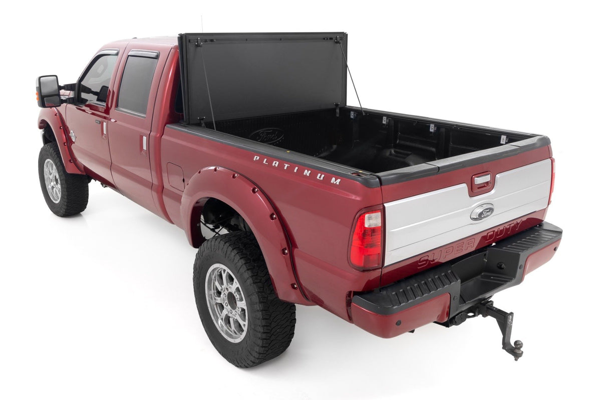 Hard Tri-Fold Flip Up Bed Cover | 6&#39;10&quot; Bed | Ford F-250/F-350 Super Duty (99-16)