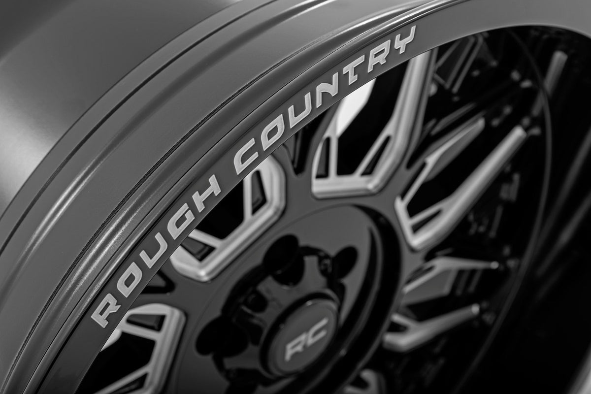 Rough Country 86 Series Wheel | One-Piece | Gloss Black | 20x10 | 6x5.5 | -18mm