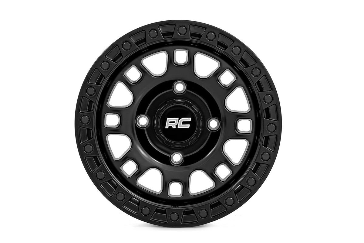 Rough Country 82 Series Wheel | One-Piece | Semi Gloss Black | 14x7 | 4x137 | +10mm