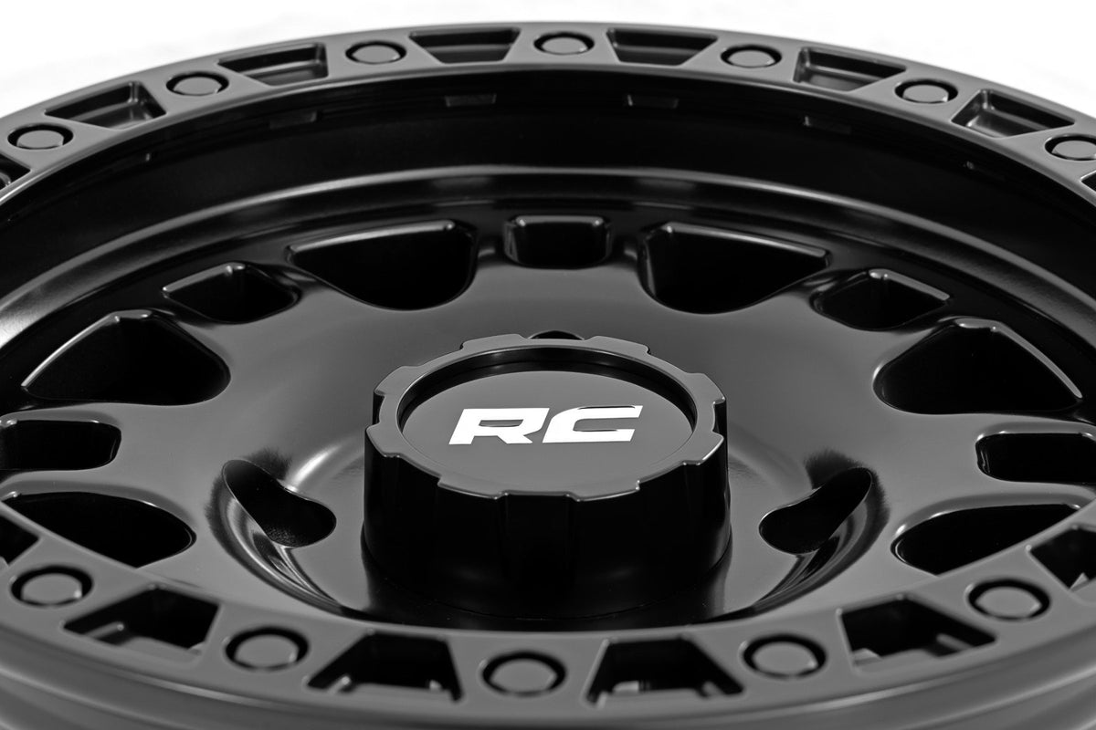 Rough Country 82 Series Wheel | One-Piece | Semi Gloss Black | 14x7 | 4x137 | +10mm