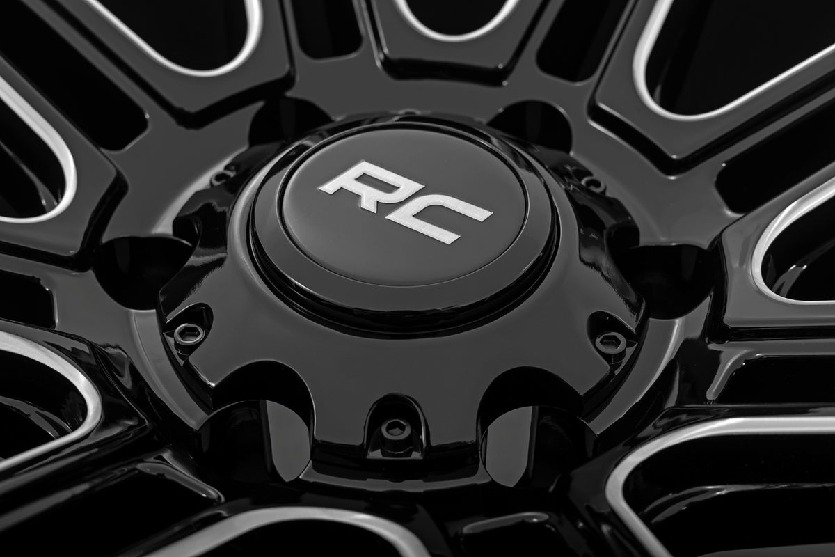 Rough Country 88 Series Wheel | One-Piece | Gloss Black | 20x10 | 8x170 | -19mm