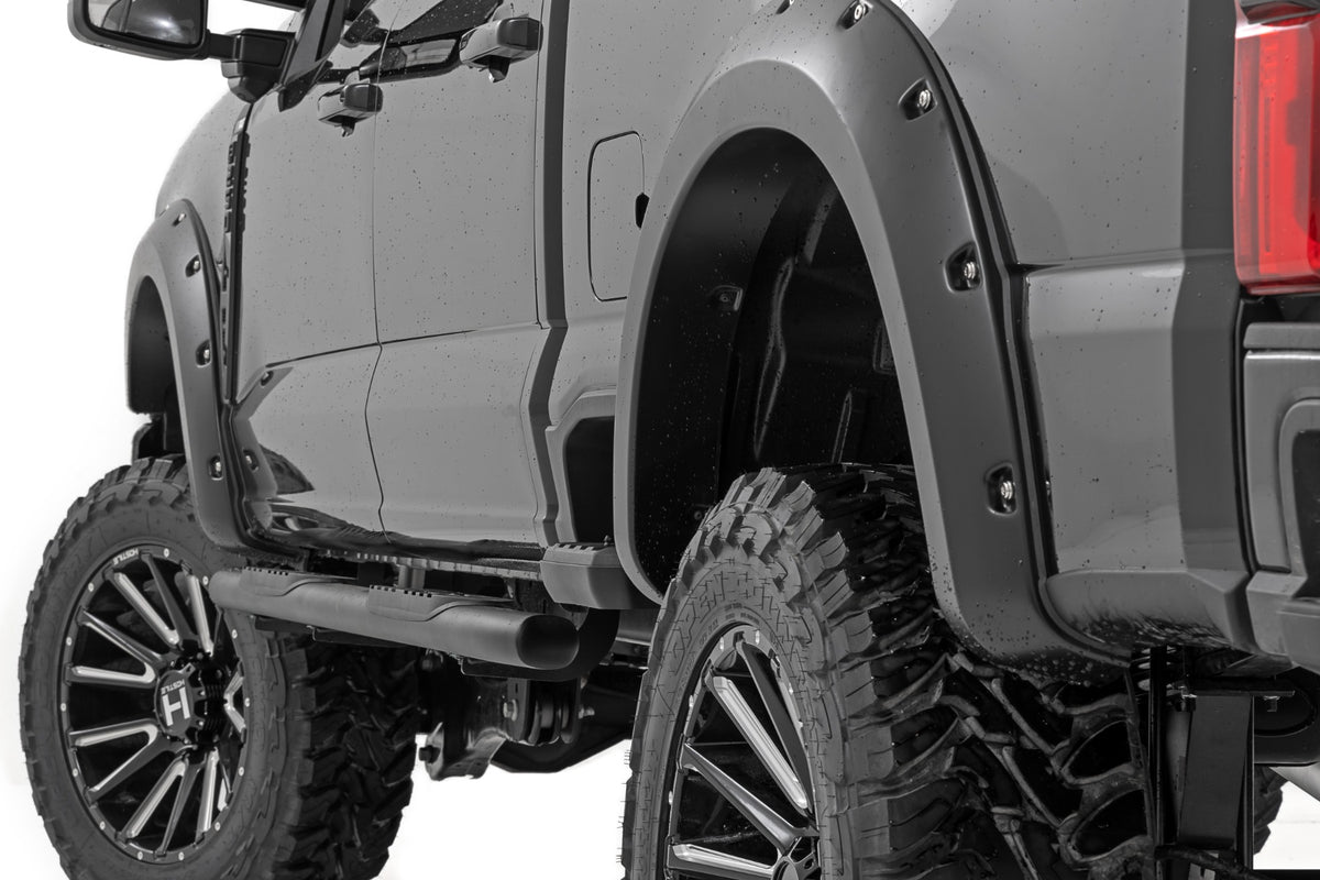 Pocket Fender Flares | JS Iconic Silver | Ford F-250/F-350 Super Duty (23-24)