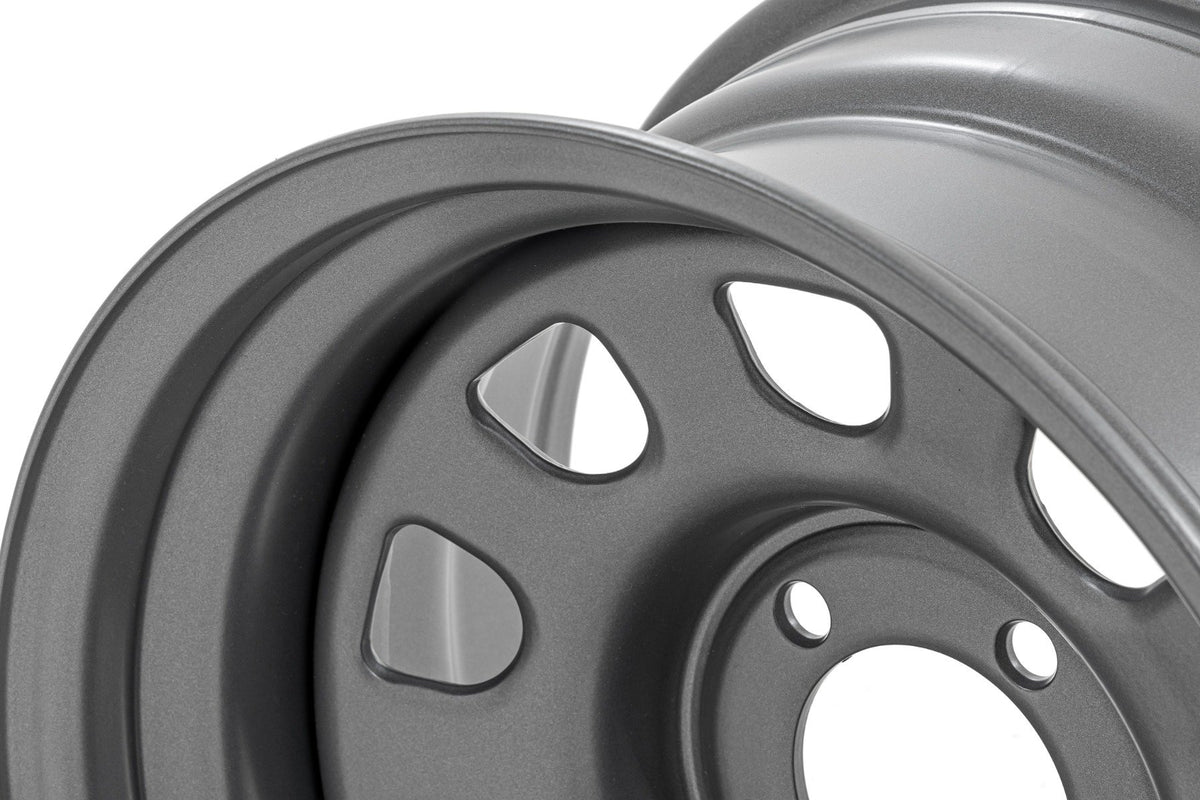 Steel Wheel | Gray | 16x8 | 6x5.5 | 4.25 Bore | -12