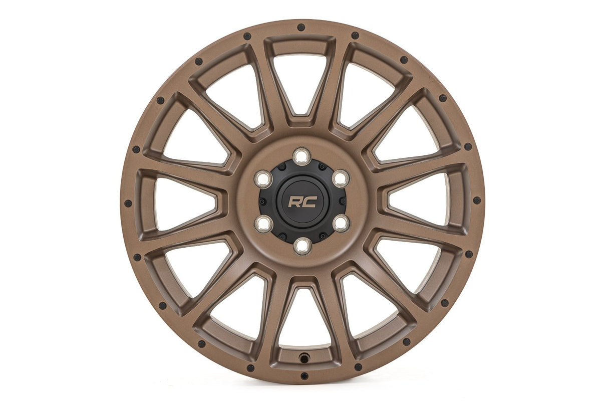 Rough Country 90 Series Wheel | One-Piece | Bronze | 18x9 | 5x5.5 | -12mm