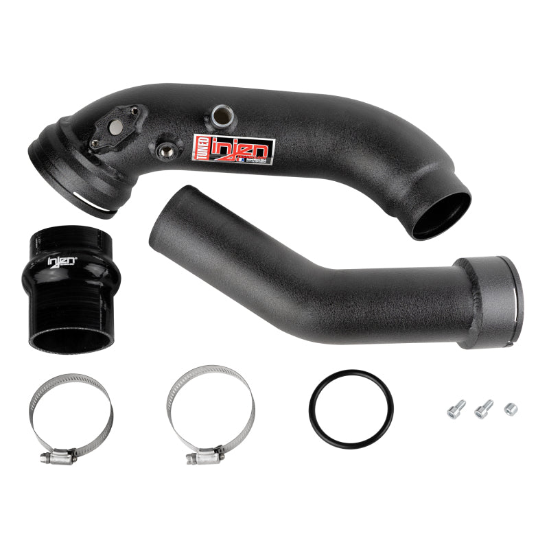 Injen 16-20 BMW L6-3.0L/ Turbo/ Twin Turbo/L4-2.0L/ L6-2.5L Wrinkle Black Turbo SES Intercooler Pipes - SES1128ICPWB