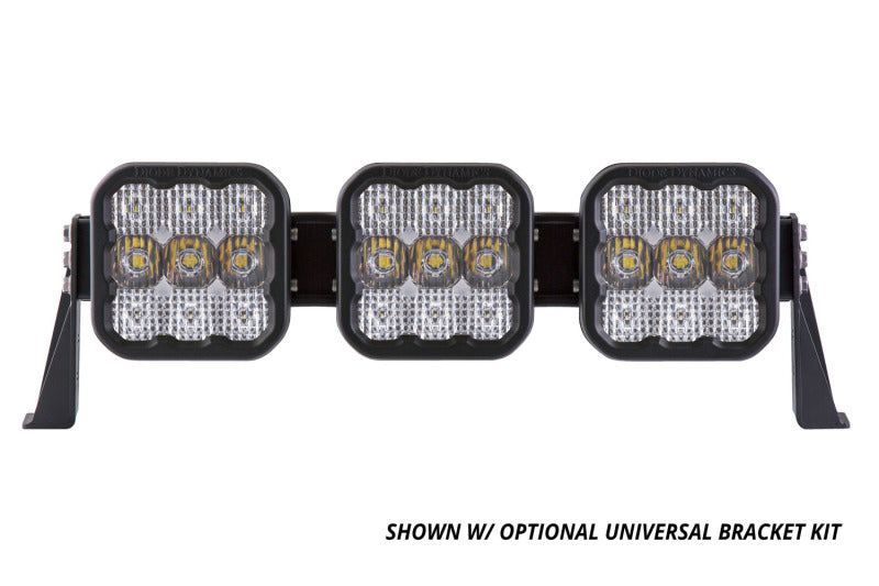 Diode Dynamics SS5 Sport Universal CrossLink 3-Pod Lightbar - White Combo - DD6792