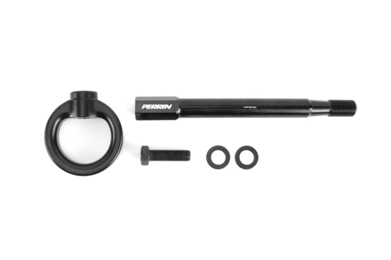 Perrin 08-14 Subaru WRX/STI Tow Hook Kit (Front) - Flat Black - PSP-BDY-231BK