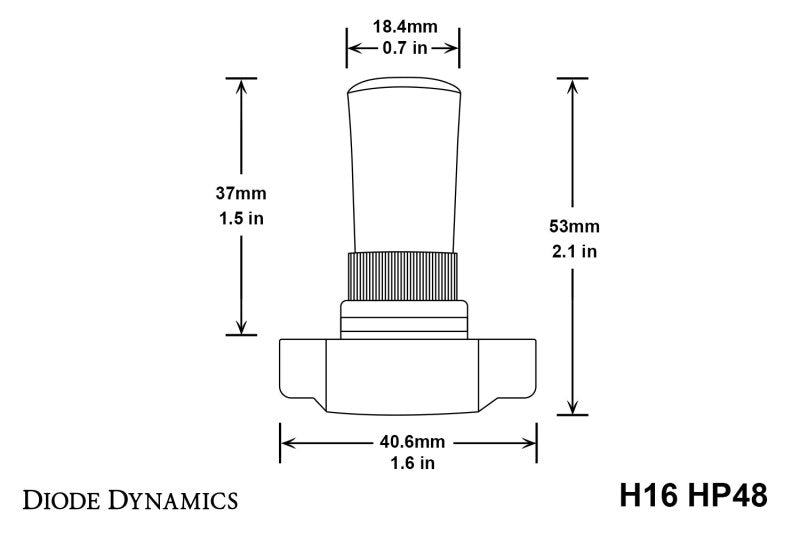 Diode Dynamics 5202/PSX24W HP48 LED - Cool - White (Pair) - DD0167P