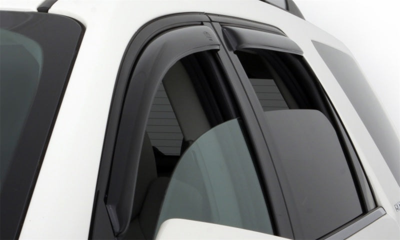 AVS 05-15 Toyota Tacoma Double Cab Ventvisor In-Channel Front &amp; Rear Window Deflectors 4pc - Smoke