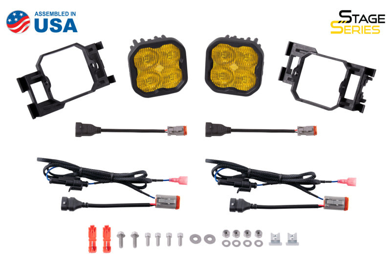 Diode Dynamics SS3 Max Type X Kit ABL - Yellow SAE Fog - DD7136