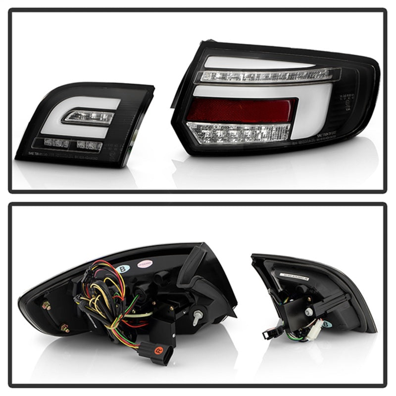 Spyder 09-13 Audi A3 Full LED Tail Lights - Black (ALT-YD-AA309-LED-BK)