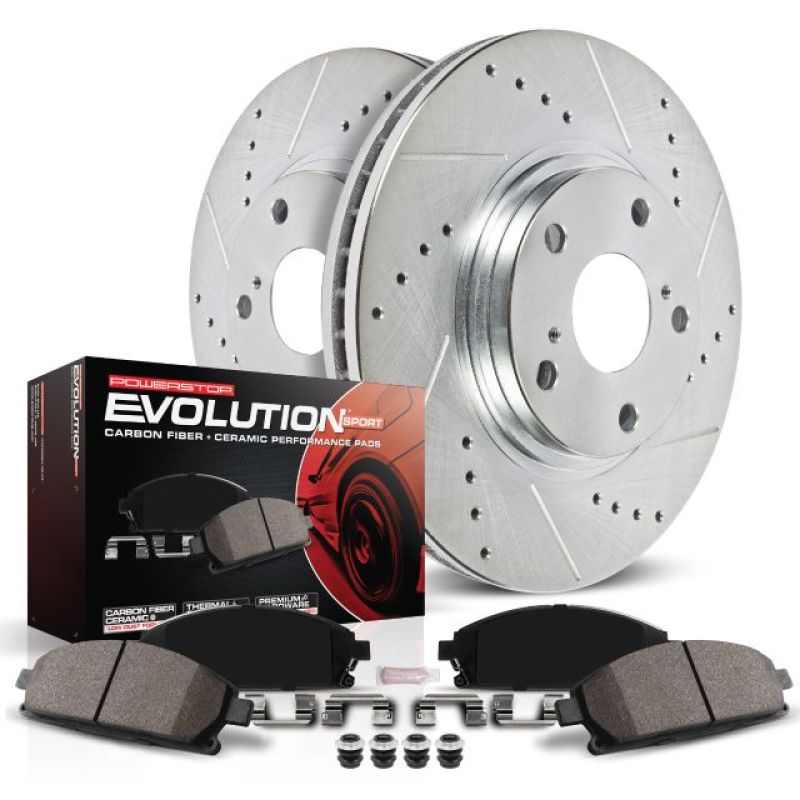 Power Stop 15-18 Ford Focus ST Front Z23 Evolution Sport Brake Kit