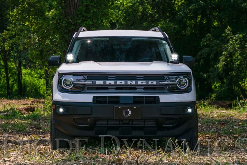 Diode Dynamics 2021 Ford Bronco SS3 LED Ditch Light Kit Sport White Combo - DD7138