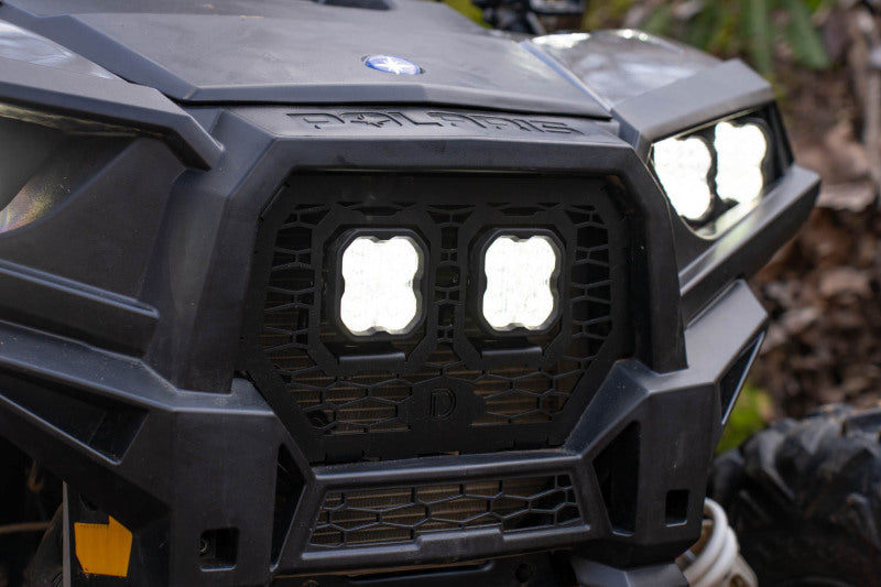 Diode Dynamics 14-18 Polaris RZR XP Stage Series LED Grille Kit - Pro Yellow Fog - DD7862