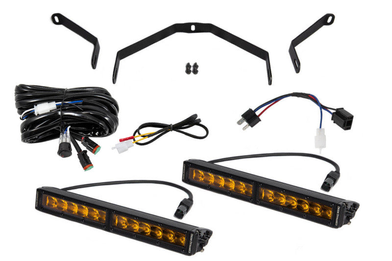 Diode Dynamics 14-21 Toyota Tundra SS12 Driving Light Kit - Amber Driving - DD6067