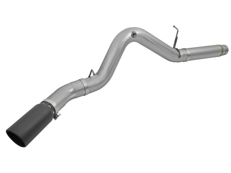 aFe LARGE Bore HD 5in Exhausts DPF-Back SS w/ Black Tips 16-17 GM Diesel Truck V8-6.6L (td) LML/L5P