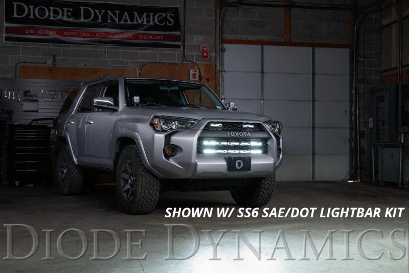 Diode Dynamics 14-19 Toyota 4Runner SS30 (Single) Stealth Lightbar Kit - Amber Driving - DD6763