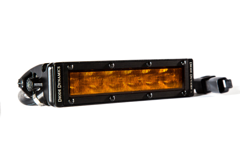 Diode Dynamics 6 In LED Light Bar Single Row Straight SS6 - Amber Wide Light Bar (Single) - DD5044S