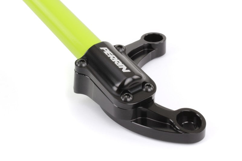 Perrin 02-07 Subaru Impreza (WRX/STi/RS/2.5i) / 04-08 Forester Front Strut Brace - Neon Yellow - PSP-SUS-052NY