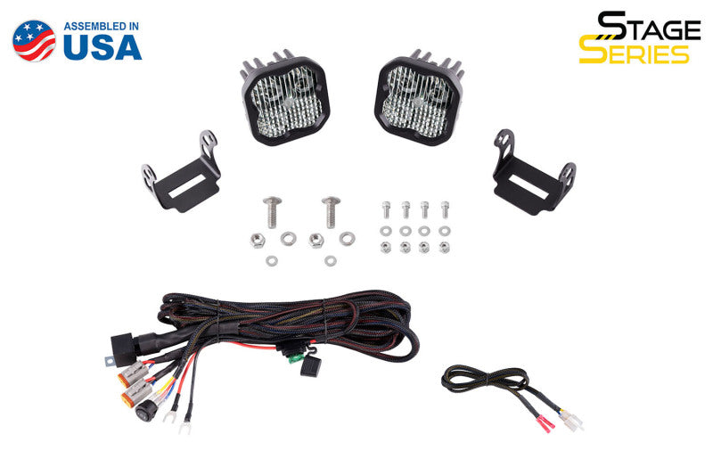 Diode Dynamics 2021 Ford Bronco Sport SS3 LED Ditch Light Kit - White Combo - DD7184