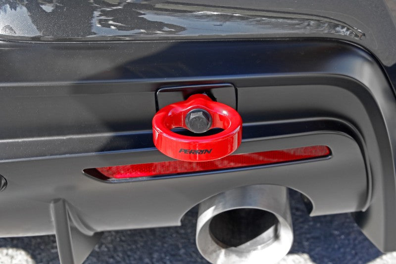 Perrin 2020 Toyota Supra Tow Hook Kit (Rear) - Red - PTP-BDY-250RD