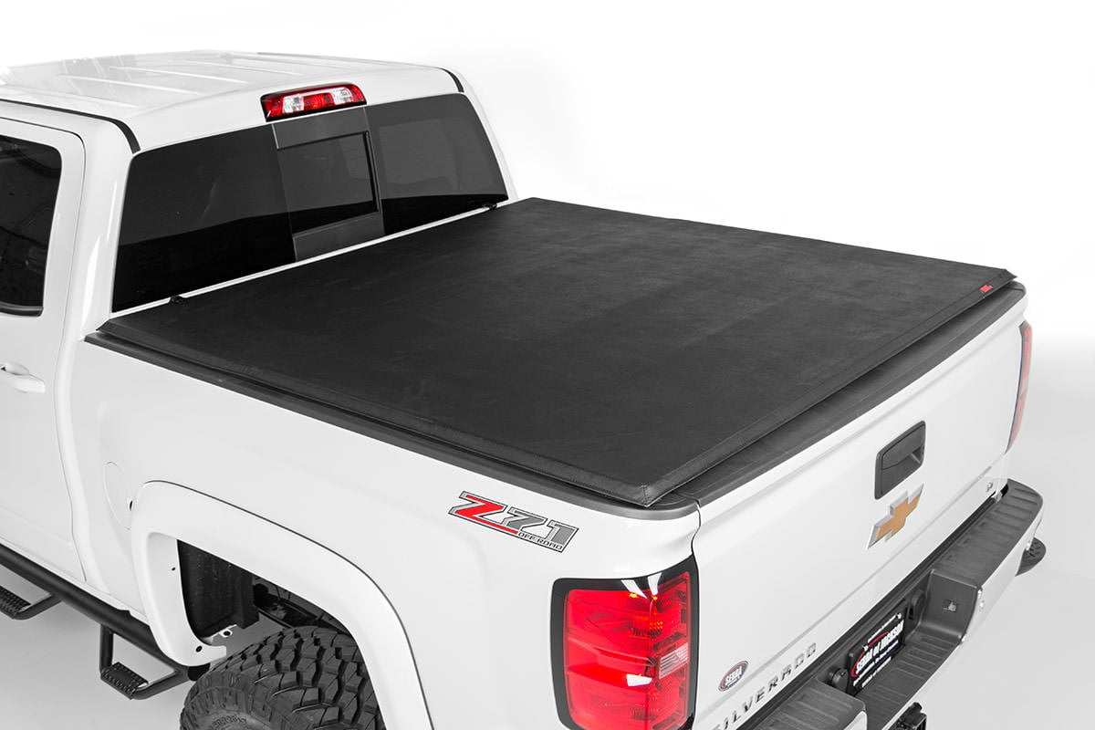 Soft Tri-Fold Bed Cover | 6&#39;7&quot; Bed | Chevy/GMC 1500 Truck 2WD/4WD