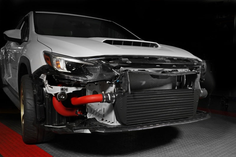 Perrin 22-23 Subaru WRX Front Mount Intercooler Kit (Red Tubes &amp; Black Core) - PSP-ITR-441BK/RD