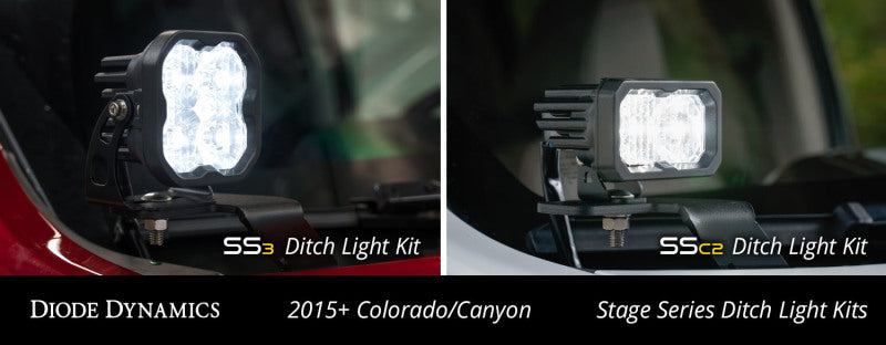 Diode Dynamics 15-21 Colorado/Canyon SS3 LED Ditch Light Kit - Sport White Combo - DD6646