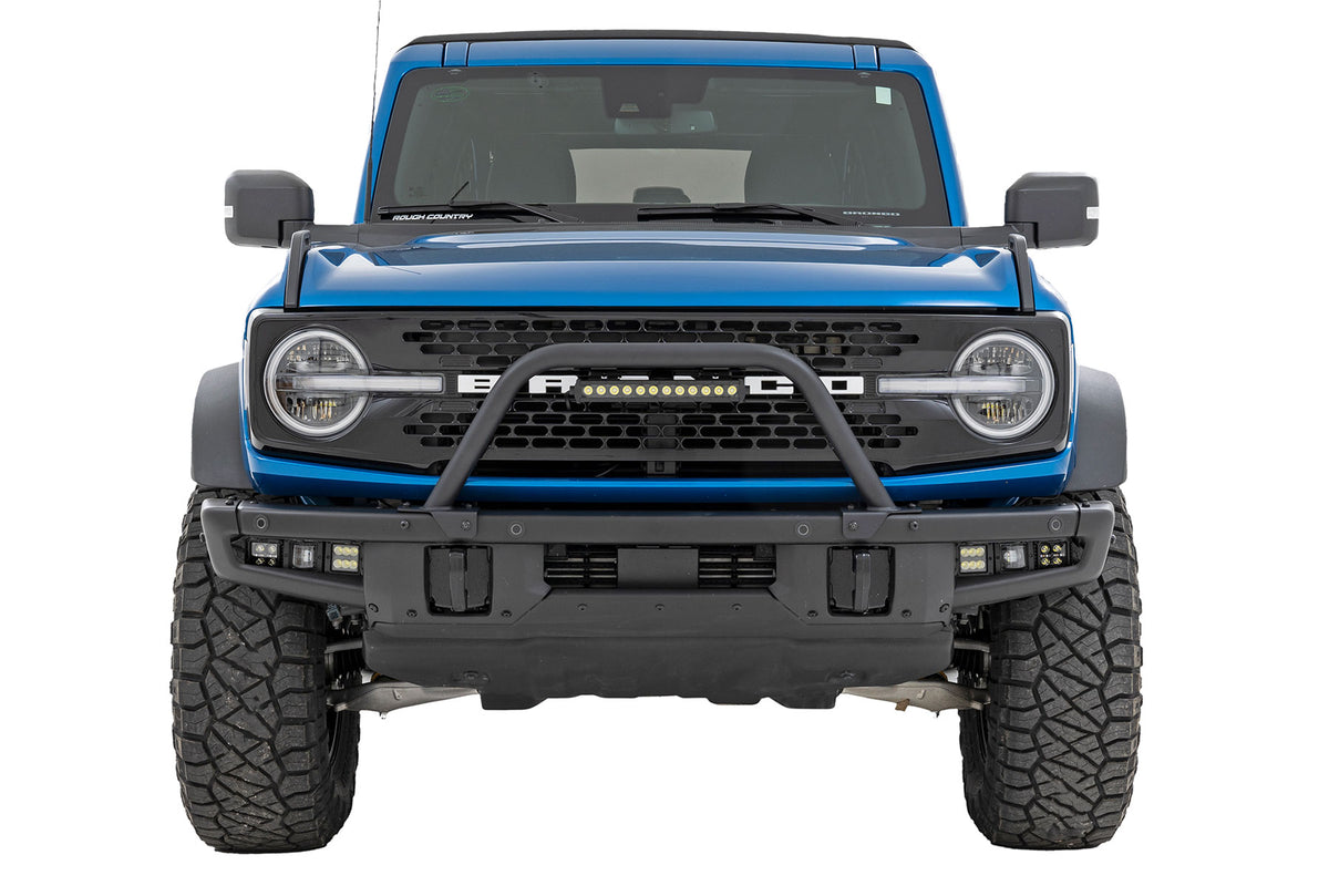 Safari Bar | 12&quot; LED Light Bar | Black | Single Row | OE Modular Steel | Ford Bronco (21-24)