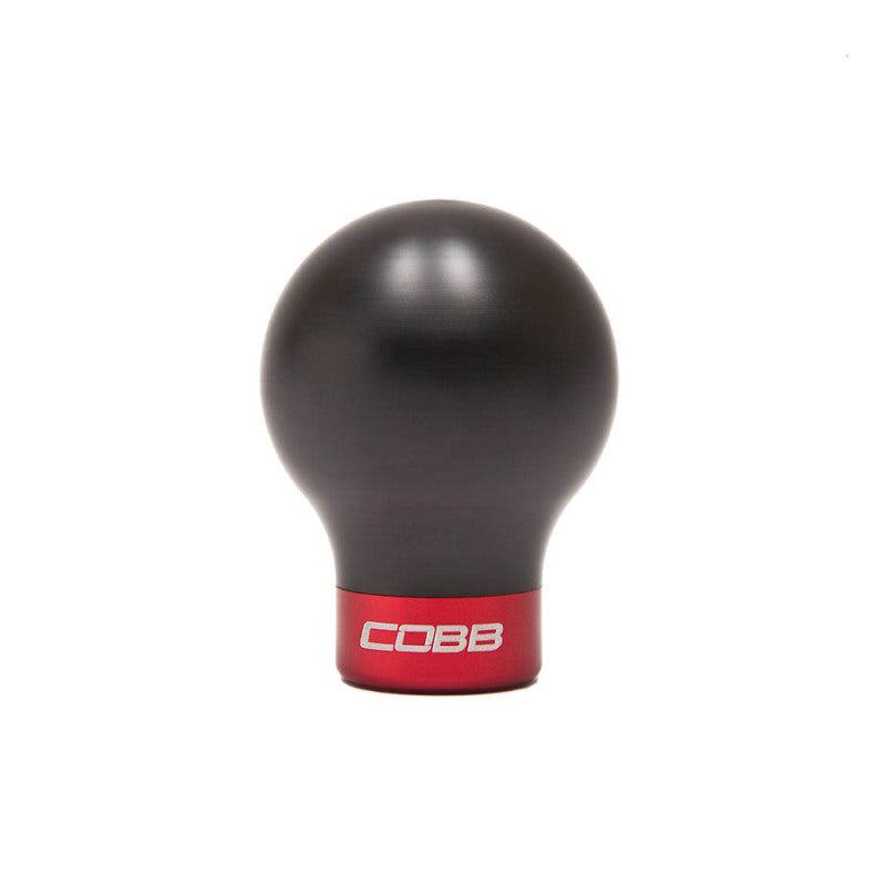 Cobb Subaru 6-Speed COBB Shift Knob - Black w/Race Red Collar (Non-Weighted) - 213350-RD