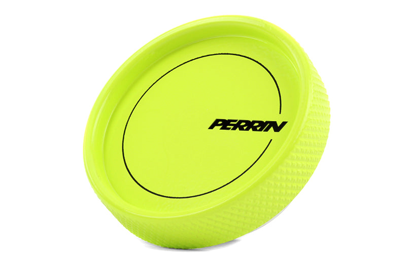 Perrin 02-24 Subaru WRX / 13+ BRZ &amp; GR86 / 04-21 STI / 00-18 Forester XT Oil Fill Cap - Neon Yellow - PSP-ENG-711NY