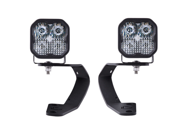 Diode Dynamics 10-21 Toyota 4Runner SS3 LED Ditch Light Kit - Pro White Combo - DD6748