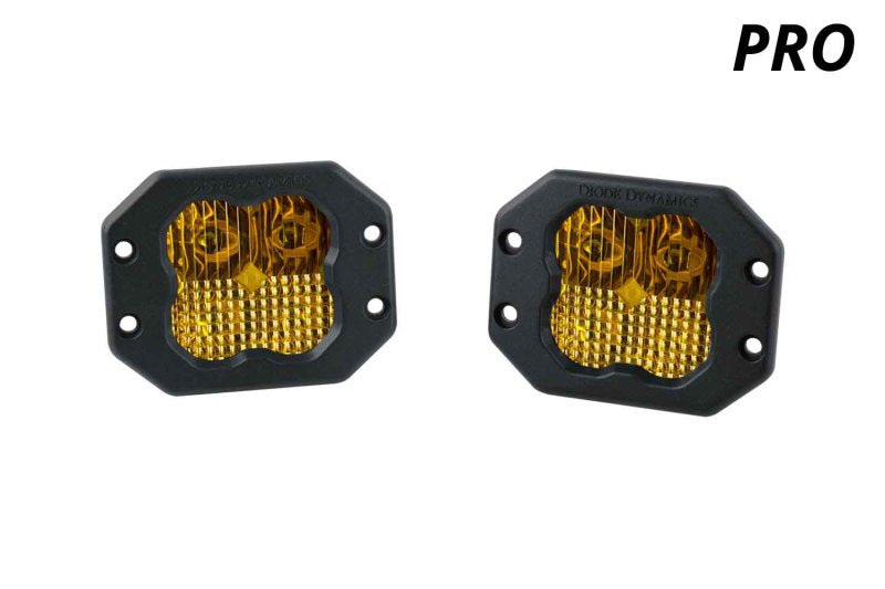 Diode Dynamics SS3 Pro ABL - Yellow Driving Flush (Pair) - DD6939P