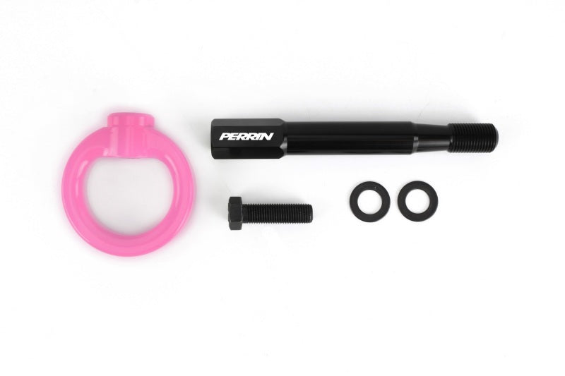 Perrin 18-21 WRX/STI / 13-20 BRZ / 17-20 Toyota 86 Front Tow Hook Kit - Hyper Pink - PSP-BDY-235HP