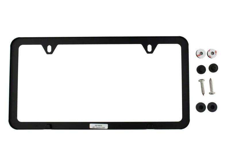 Ford Racing Ford Performance Slim License Plate Frame - Black Stainless Steel - M-1828-SSB