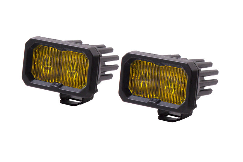 Diode Dynamics Stage Series 2 In LED Pod Pro - Yellow Fog Standard ABL (Pair) - DD6407P