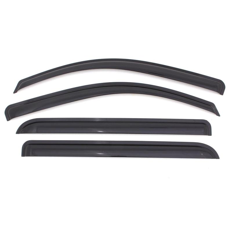 AVS 09-18 Ford Fiesta (Sedan &amp; Hatch) Ventvisor Outside Mount Window Deflectors 4pc - Smoke