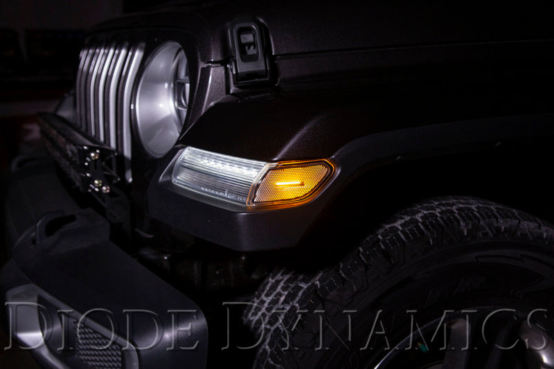 Diode Dynamics 18-21 Jeep JL Wrangler/Gladiator Sidemarkers Clear (set) - DD5068